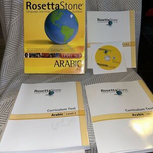Rosetta Stone Arabic Incomplete Set With Box, Application, & Curriculum Texts A2